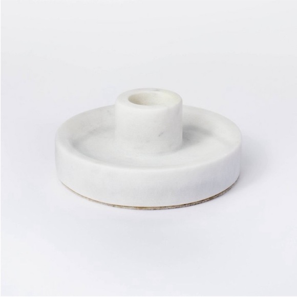 SET OF 2 Studio McGee Marble Taper Candle Holders - Picture 5 of 10